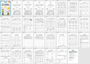 Fit in Mathe: Wiederholungsaufgaben für die 4. Klasse (30 Arbeitsblätter) – Überblick Fit in Mathe: Wiederholungsaufgaben für die 4. Klasse (30 Arbeitsblätter) – Überblick