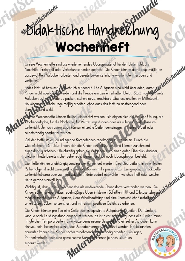 Mathe Wochenheft (2. Klasse) Heft 01 - Arbeitsblatt 03