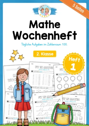 Mathe Wochenheft (2. Klasse) Heft 01