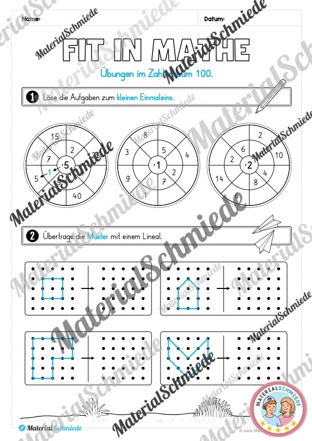 Mathe Wochenheft (2. Klasse) Heft 02 - Arbeitsblatt 05