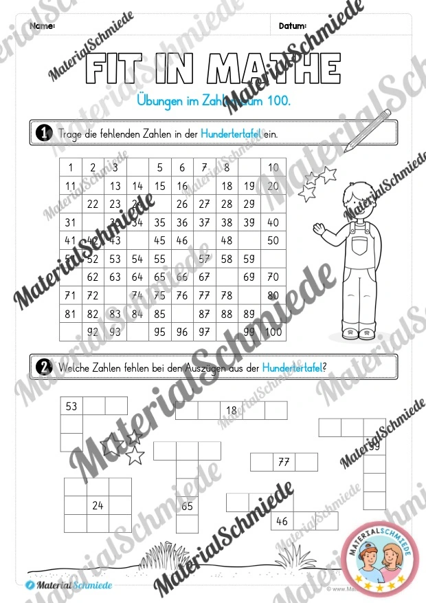 Mathe Wochenheft (2. Klasse) Heft 02 - Arbeitsblatt 06