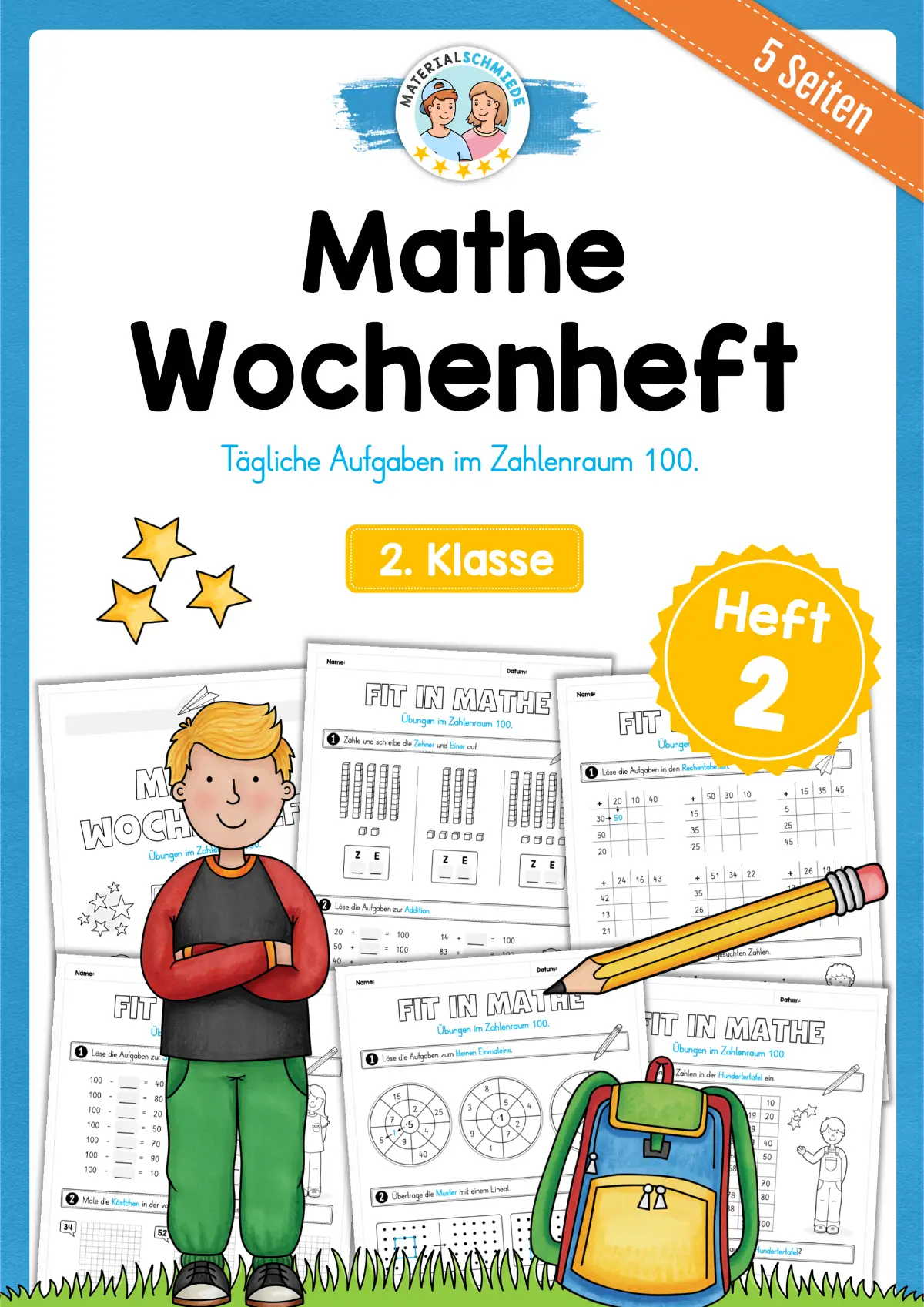 Mathe Wochenheft (2. Klasse) Heft 02