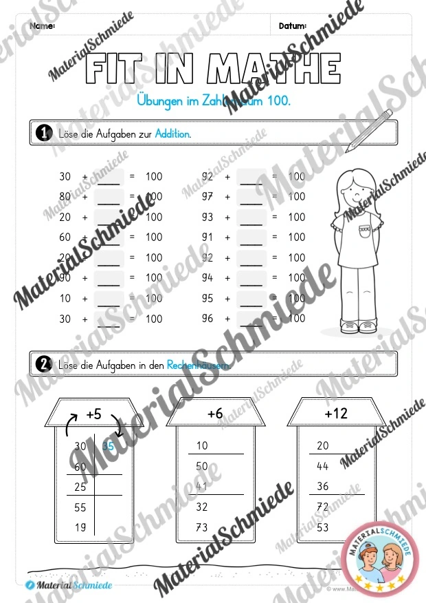 Mathe Wochenheft (2. Klasse) Heft 03 - Arbeitsblatt 04