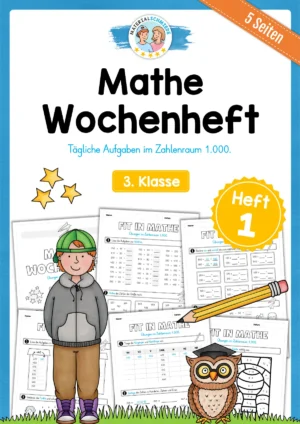 Mathe Wochenheft (3. Klasse) Heft 01