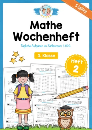 Mathe Wochenheft (3. Klasse) Heft 02