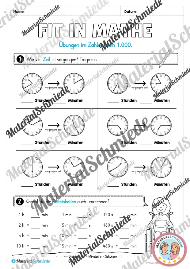 Mathe Wochenheft (3. Klasse) Heft 03 - Arbeitsblatt 08