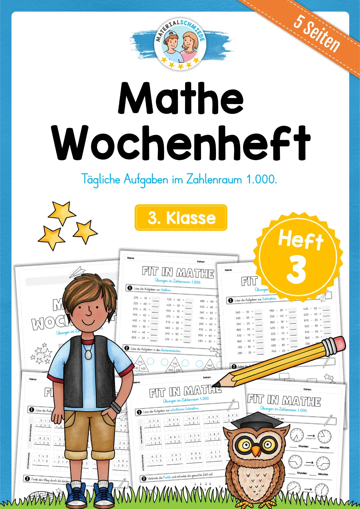Mathe Wochenheft (3. Klasse) Heft 03