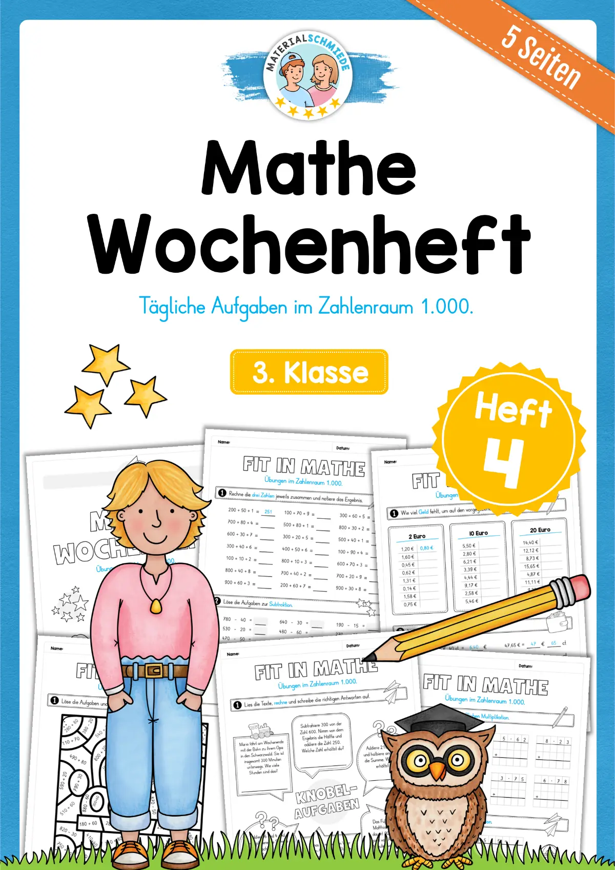 Mathe Wochenheft (3. Klasse) Heft 04