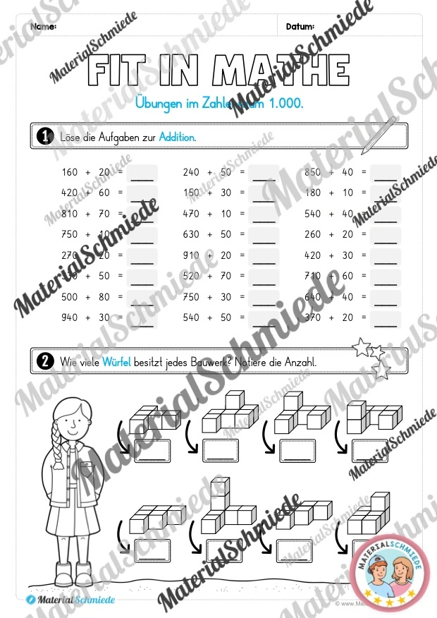 Mathe Wochenheft (3. Klasse) Heft 05 - Arbeitsblatt 04