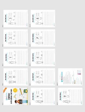 Zahlen 0-9 schreiben lernen (Überblick)