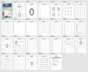 Arbeitsheft: Zahl 0 schreiben lernen (Überblick)