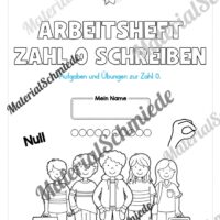Arbeitsheft: Zahl 0 schreiben lernen (20 Arbeitsblätter) - Arbeitsblatt 01