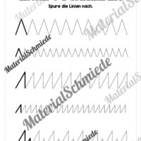Arbeitsheft: Zahl 1 schreiben lernen (20 Arbeitsblätter) - Arbeitsblatt 02