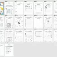 Arbeitsheft: Zahl 6 schreiben lernen (20 Arbeitsblätter) - Überblick