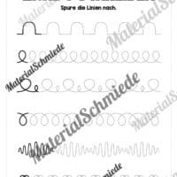 Arbeitsheft: Zahl 6 schreiben lernen (20 Arbeitsblätter) - Arbeitsblatt 02