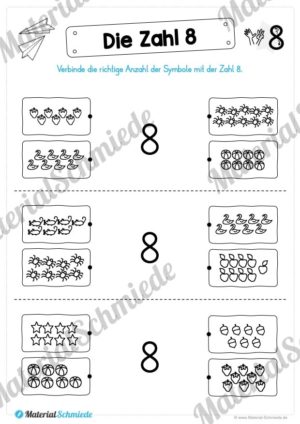 Zahl 8 schreiben lernen (Vorschau 09)