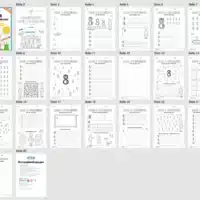 Arbeitsheft: Zahl 8 schreiben lernen (20 Arbeitsblätter) - Überblick