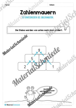 Zahlenmauern im Zahlenraum 10 (Vorschau 02)