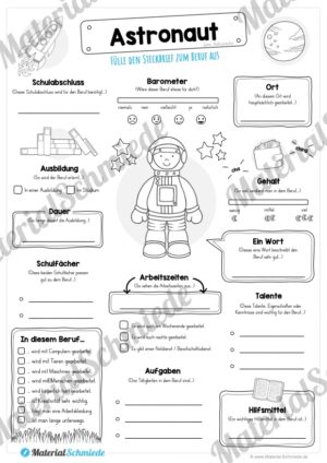 Steckbrief Astronaut (Vorschau)