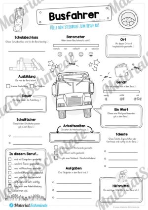 Steckbrief Busfahrer (Vorschau)