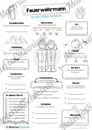 Steckbrief Feuerwehrmann (Vorschau)