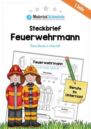 Steckbrief Feuerwehrmann