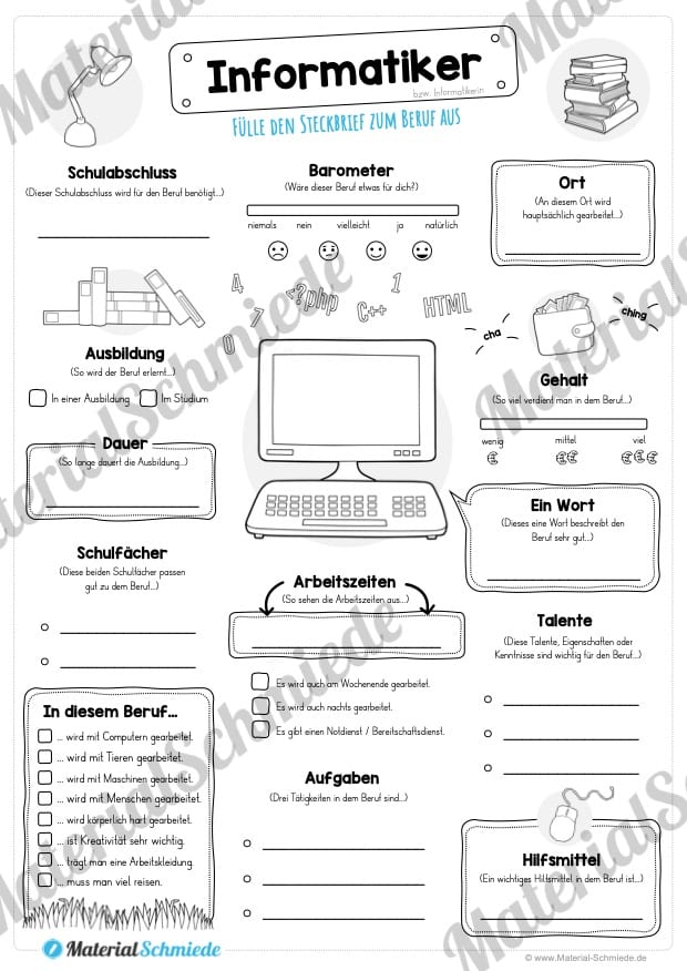 Steckbrief Informatiker (Vorschau)