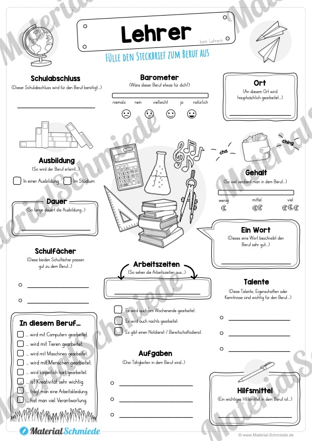 Steckbrief Beruf: Lehrer (Vorschau)