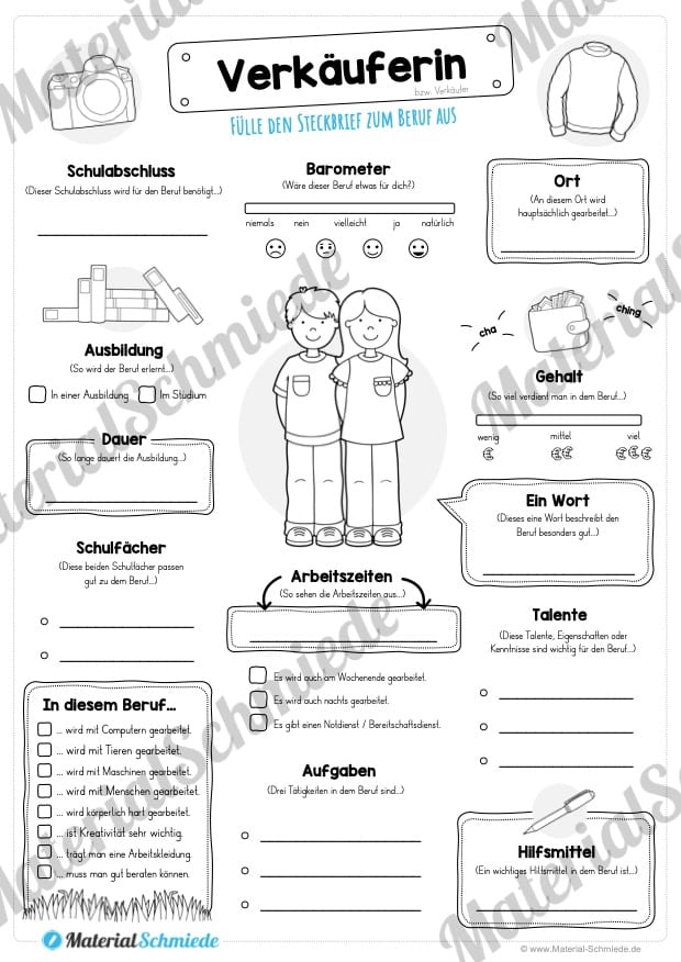 Steckbrief Verkäuferin (Vorschau)