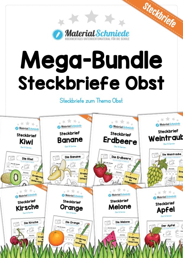 Mega-Bundle: Steckbriefe Obst