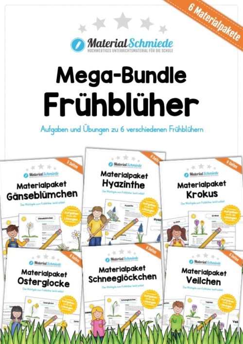 Mega-Bundle: Frühblüher (6 Materialpakete)