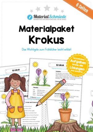 Materialpaket Krokus (6 Arbeitsblätter)