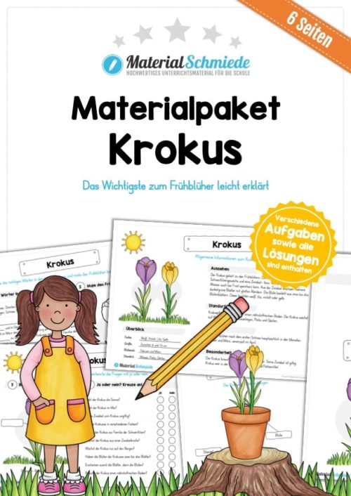 Materialpaket Krokus (6 Arbeitsblätter)