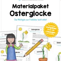 Materialpaket Osterglocke (6 Arbeitsblätter)