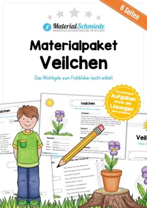 Materialpaket Veilchen (6 Arbeitsblätter)
