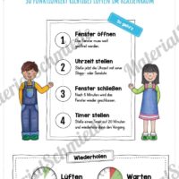 Richtig Lüften: Plakat für die Schule