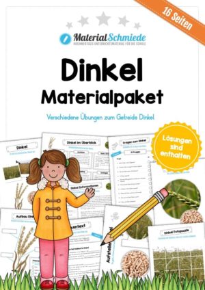 MaterialPaket: Getreide Dinkel (16 Arbeitsblätter)