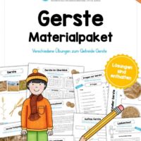 MaterialPaket: Getreide Gerste (16 Arbeitsblätter)