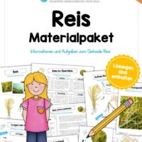 MaterialPaket: Getreide Reis (17 Arbeitsblätter)