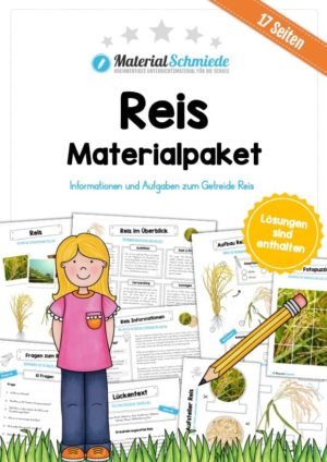 MaterialPaket: Getreide Reis (17 Arbeitsblätter)