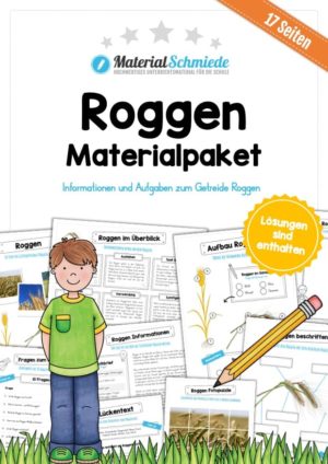 MaterialPaket: Getreide Roggen (17 Arbeitsblätter)
