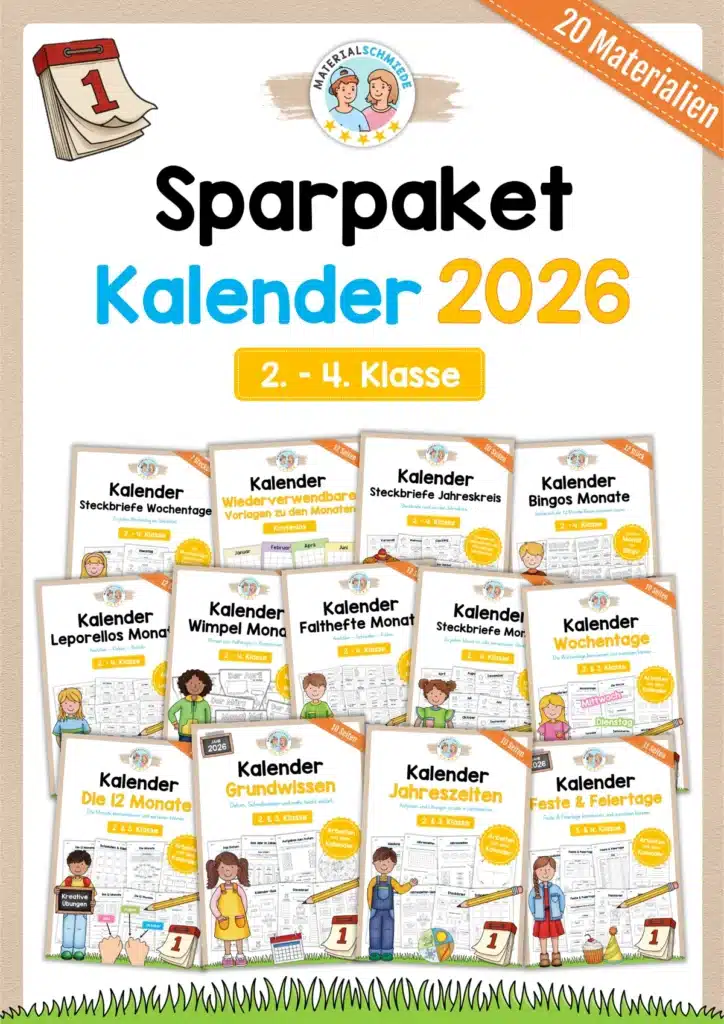 Sparpaket: Kalender (20 Unterrichtsmaterialien)