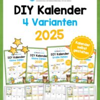 Kostenloser DIY Kalender 2025 (4 Materialpakete)