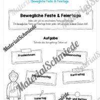 Kalender: Thema Feste & Feiertage 2026 (Arbeitsblatt 05)