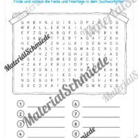 Kalender: Thema Feste & Feiertage 2026 (Arbeitsblatt 08)