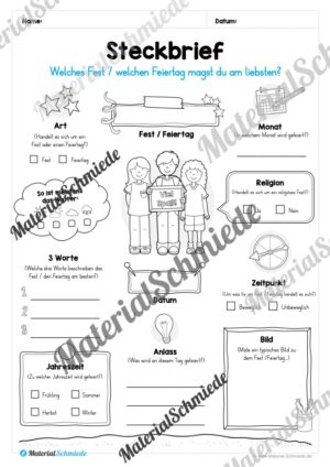 Kalender: Thema Feste & Feiertage 2026 (Arbeitsblatt 11) Kalender: Thema Feste & Feiertage 2026 (Arbeitsblatt 11)