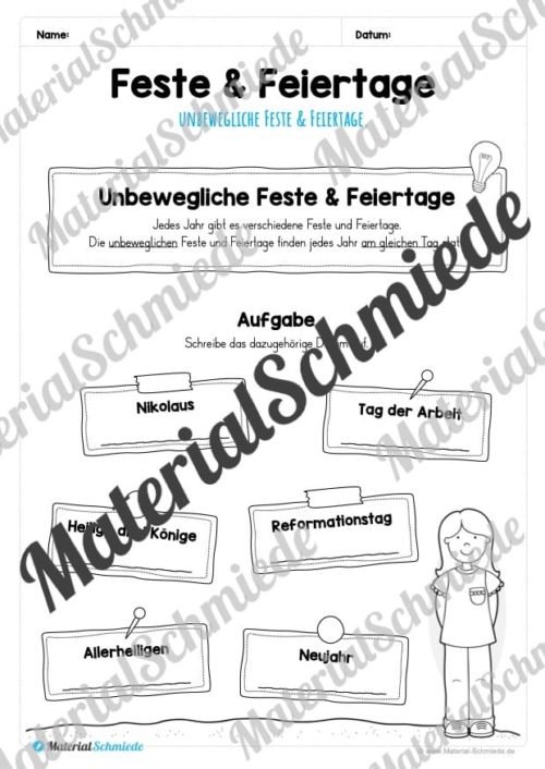 Kalender - Feste & Feiertage (Vorschau 04)