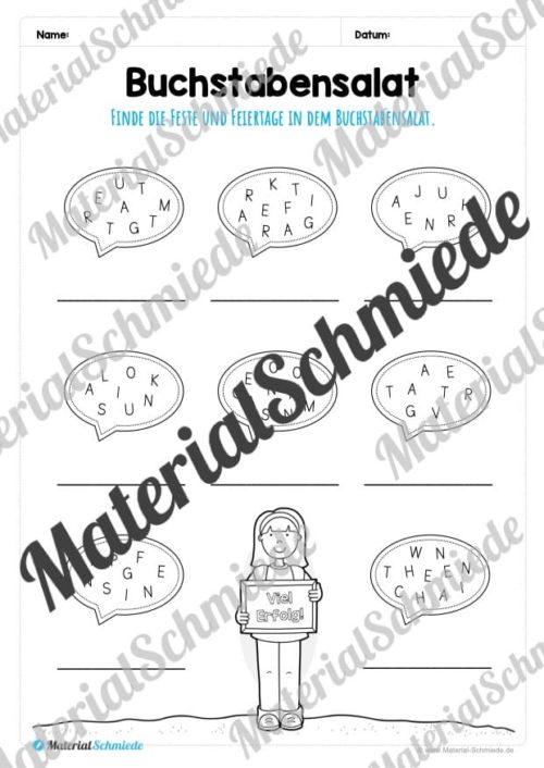 Kalender - Feste & Feiertage (Vorschau 09)