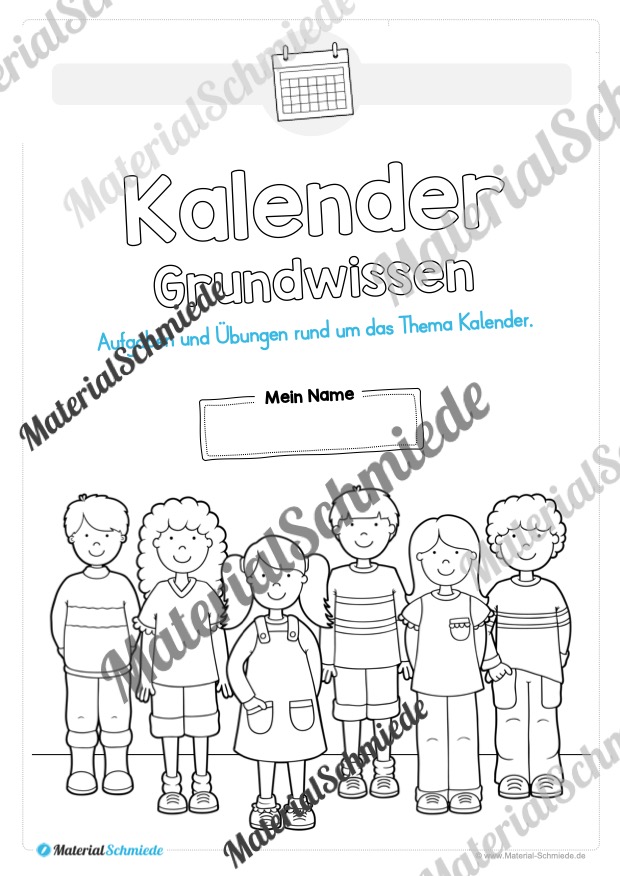 Arbeitsheft Kalender: Grundwissen & Datum (Arbeitsblatt 01) Arbeitsheft Kalender: Grundwissen & Datum (Arbeitsblatt 01)