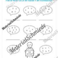 Arbeitsheft Kalender: Grundwissen & Datum (Arbeitsblatt 08)
